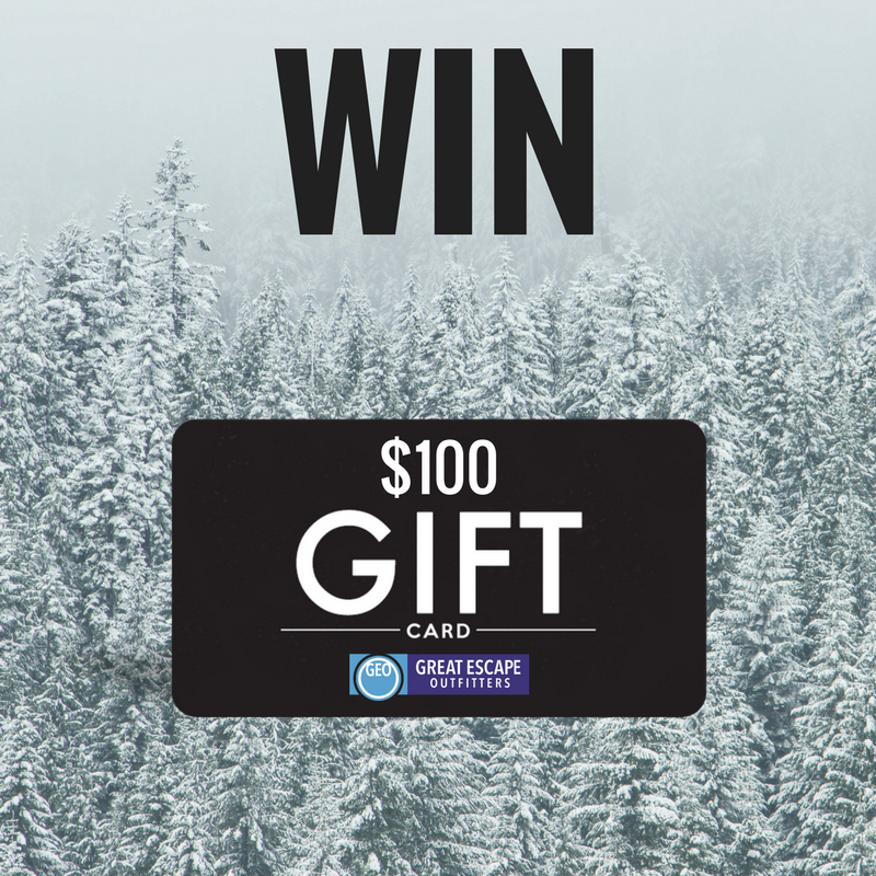 WIN a $100 GIFT CARD to Great Escape Outfitters by filling out our customer feedback survey! 
Don't forget, the survey closes Friday January 19th - don't miss your chance to enter. We'd love to hear your feedback! 
goo.gl/gy9ddG