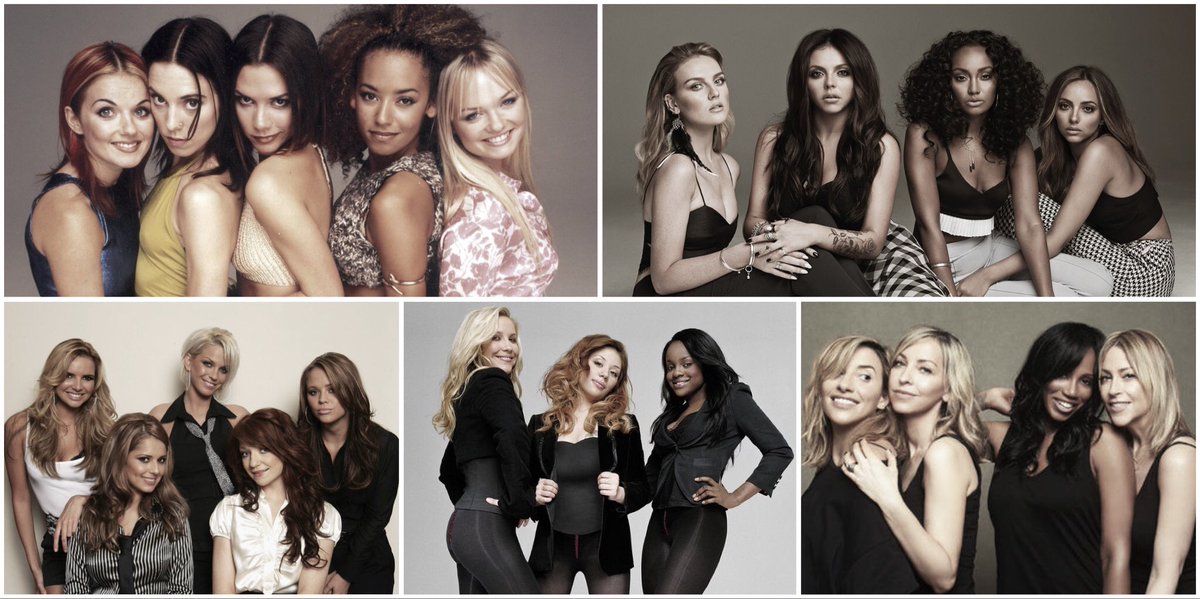 Top 5 girl groups with the most BRIT nominations: #1: Spice Girls (9)#2: Su...