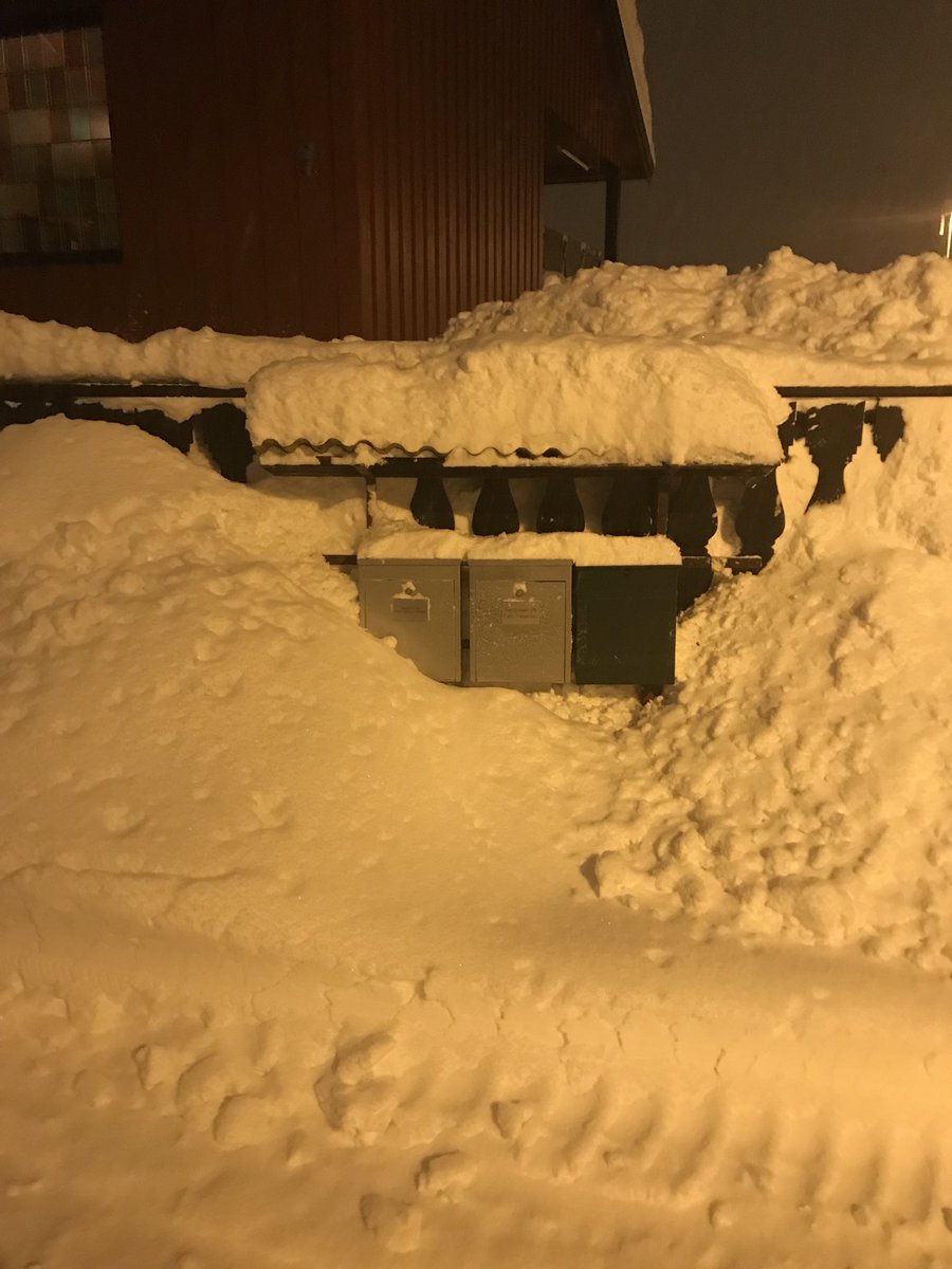 Sarahch1998's tweet photo. Norway this morning! We don’t have snow days, and I don’t want it either. Our car got stuck in the snow on my way to school, and we had to dig out snow from under the tires and push the car out. And yet I was 5 minutes early to class 👌🏼😎 https://t.co/Tx87tgdJvk