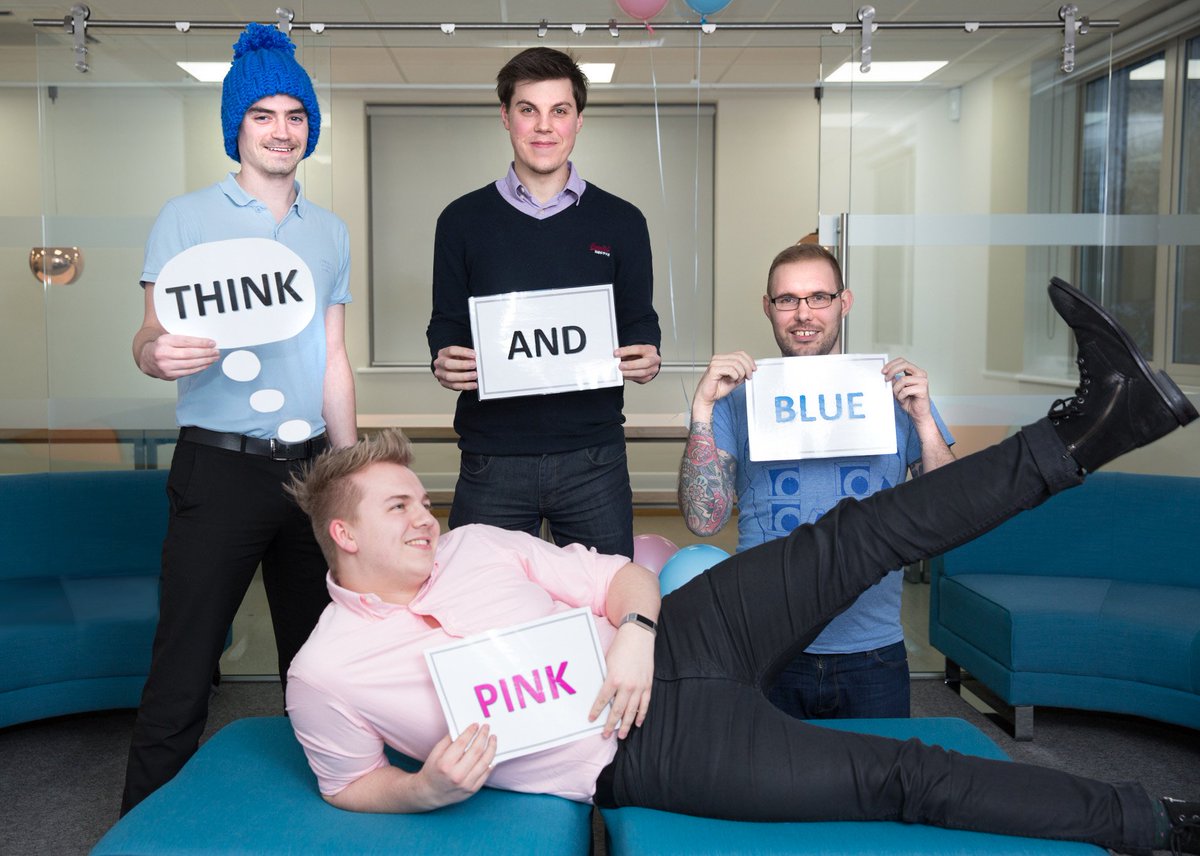 VissimWind's tweet photo. What a great start to the week! Our staff have helped raise just over £200 for #thinkpinkandblue @softleyevents https://t.co/KTn8gJdQ0D