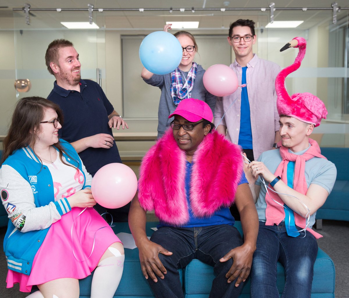VissimWind's tweet photo. What a great start to the week! Our staff have helped raise just over £200 for #thinkpinkandblue @softleyevents https://t.co/KTn8gJdQ0D