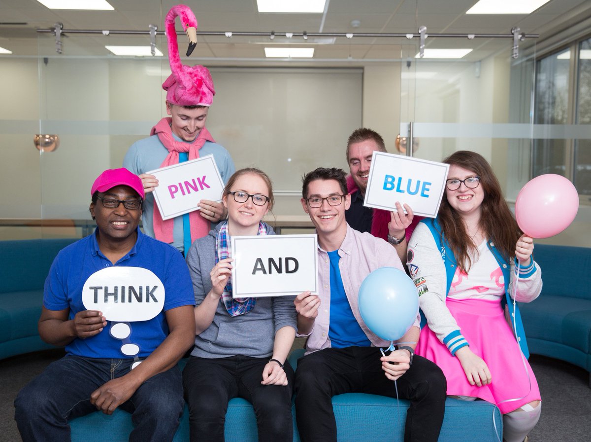 VissimWind's tweet photo. What a great start to the week! Our staff have helped raise just over £200 for #thinkpinkandblue @softleyevents https://t.co/KTn8gJdQ0D