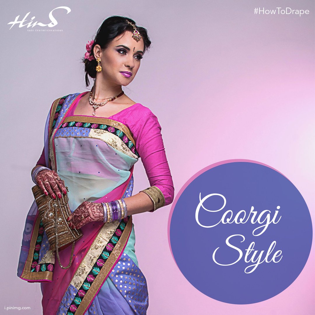 Day 4/10 days of Festive Wear : Coorgi Style Saree Draping - Traditional  Kodava Saree Drape Of Karnataka #sareedrapping #coorg | Instagram