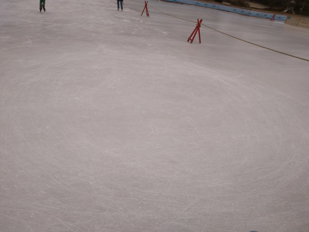 Which maniac drove in circles here (for so many times)?
Oh that was me... 
#iceskating