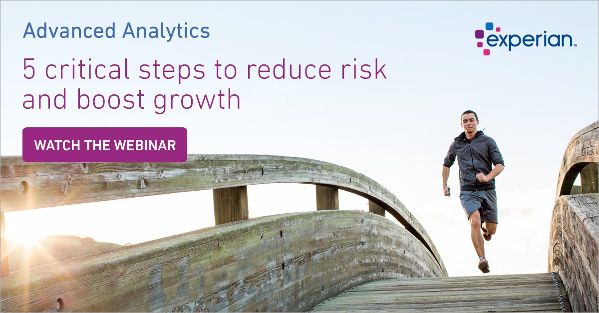Are you taking the five critical steps to reducing risk and boosting growth? Watch the #webinar here bit.ly/2FDvuG9 #advanceanalytics #customermanagement #riskmanagement #bigdata