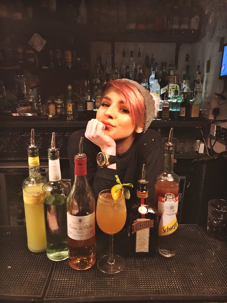 cocktailclubuk's tweet photo. Which of our mouth-watering @CointreauUK concoctions has our bartending bombshell served up here?Guess correctly and nab yourself a ticket for you and a friend to our #LCCNightcap with @RemyMartinUK and @cointreau for spirit tasting, boozy discussions and hands on cocktail shakin https://t.co/XJ5rBfUvfa