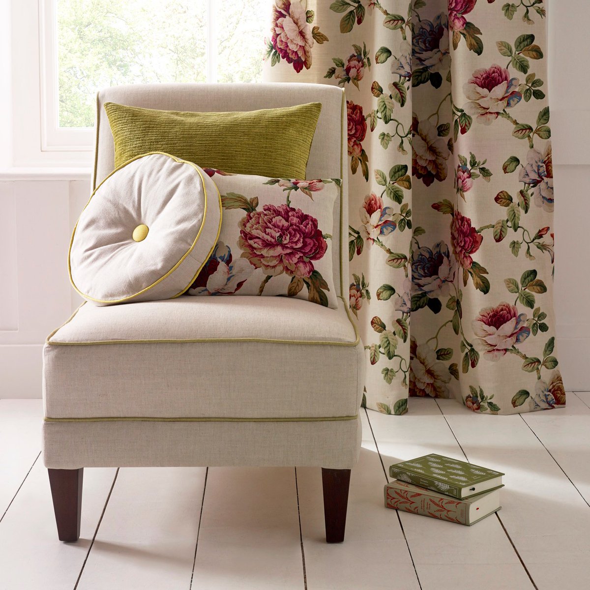 Inspired by Jane Austen's Pride &amp; Prejudice is ROSINGS LINEN03, a contemporary-classic design for a timeless scheme #upholstery #homestyling #makehomeours #pocketofmyhome #classicinteriors