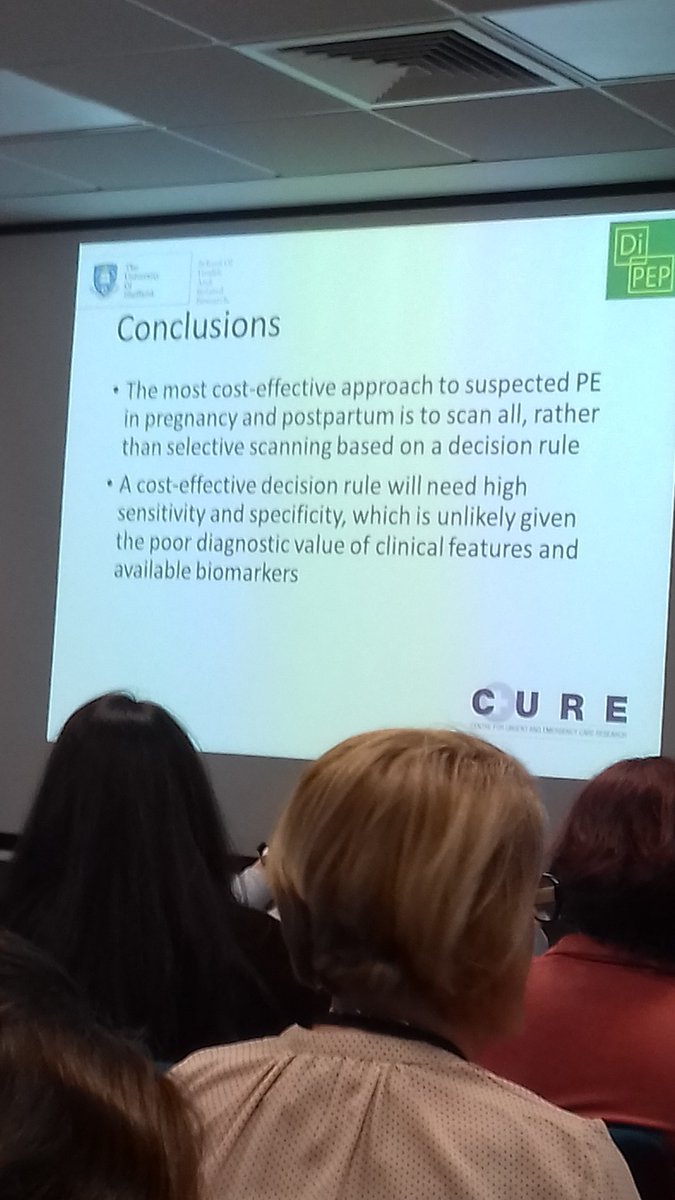 AAppelboam's tweet photo. Scan for PE in pregnancy is cost effective if prevalence greater than 0.1%. #DIPED. RIP D dimer https://t.co/1voubdYMwB