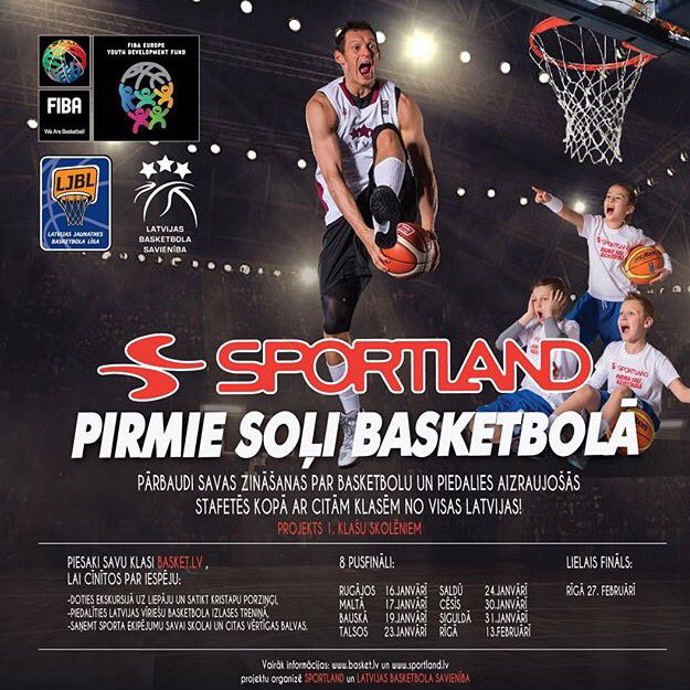LBS_LJBL's tweet image. Šodien aizvadam " @SportlandLV pirmie soļi basketbolā" pirmo posmu Rugājos! 🏀 8 posmu laikā vairāk kā 1800 pirmklasnieki piedalīsies jautrās stafetēs! 👦🏼👧🏻⛹🏼‍♀️