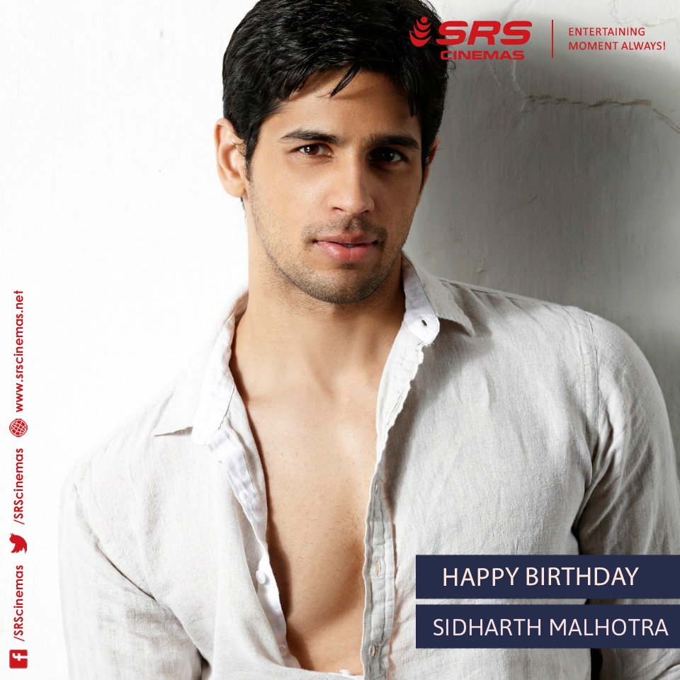 Wishing Sidharth Malhotra a very happy birthday! 