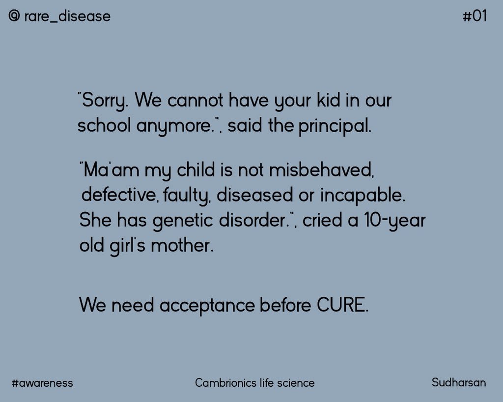 cambrionics's tweet photo. Building awareness of rare diseases is important because 1 in 20 ppl will live with a rare disease at some point in their life.
(Read more at https://t.co/n8mrJXvrxB )
#01
#careforrare
#geneticawareness
#thegeneticfiles https://t.co/VQJVF72FHx