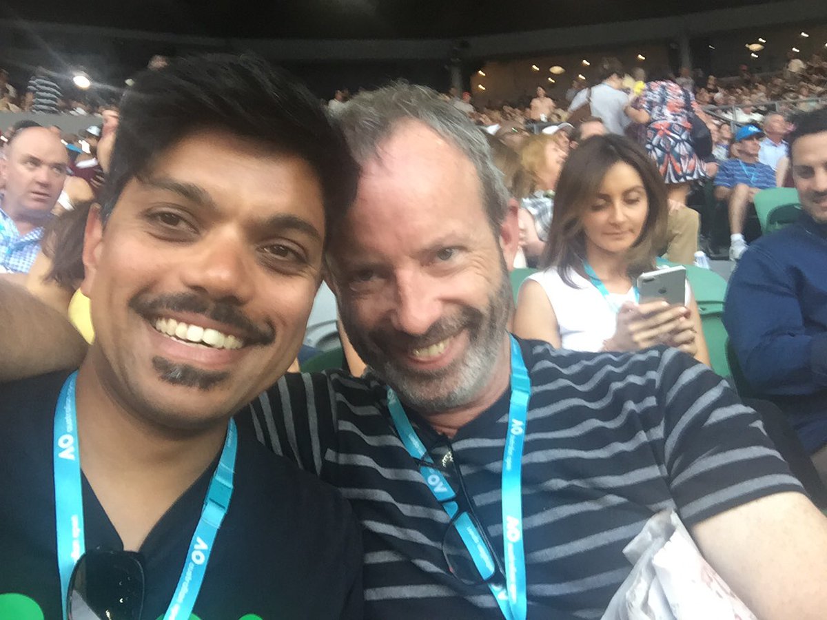 amravsad's tweet photo. Now this is what summer in Melbourne is all about! #AustralianOpen #EmiratesReturn https://t.co/9sjT1xAhhJ