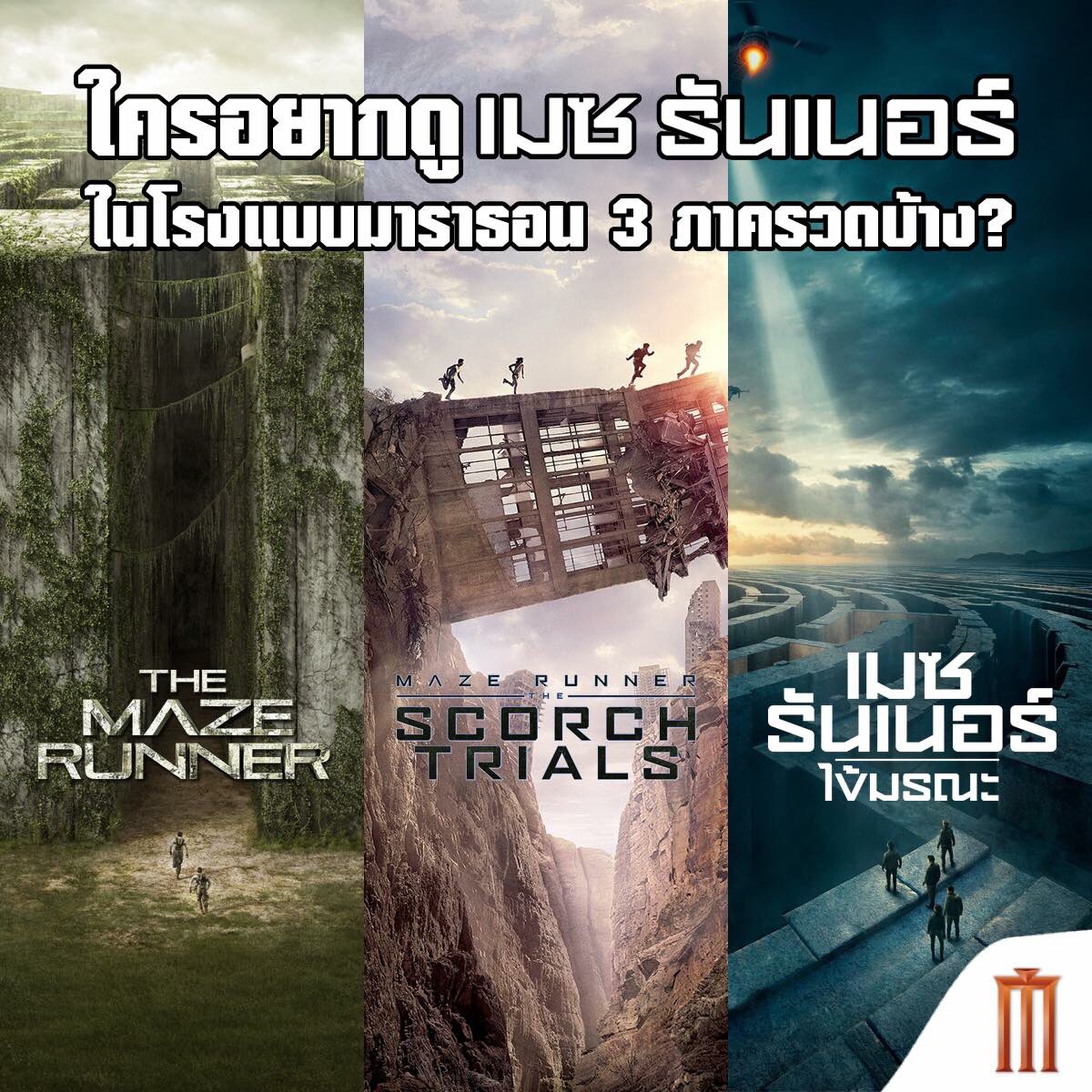 MajorGroup's tweet photo. เตรียมพบกับ #DeathCure ภาคสุดท้ายแล้ว! ใครอยากดู #MazeRunner แบบมาราธอน 3 ภาครวดในโรง กดติดตาม @MajorGroup ไว้เลย จะมีบัตรรอบมาราธอนมาเเจกจ้า https://t.co/TCSzMfMe80