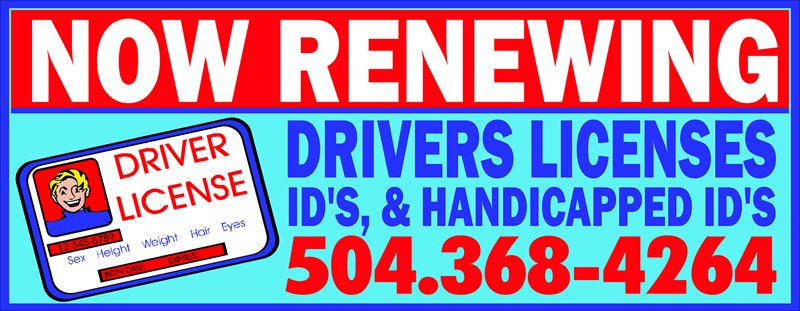CookNotaryTitle's tweet image. Renew Your License! Get your ID &amp;amp; Handicap ID in our Gretna Office
