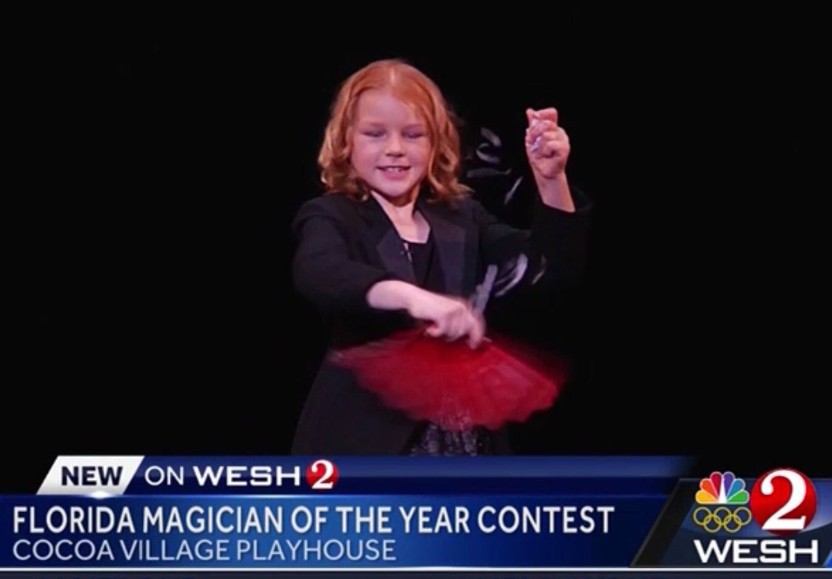 DONBASCLE's tweet image. Guess who is the Florida Junior Magician of the Year and only 9 years old..#GirlPower #YoungMagician We are so proud of our Megan! Watch @JasonTheNewsGuy on @WESH this morning w/ @Magic_Dove &amp;amp; #MarvelousMegan