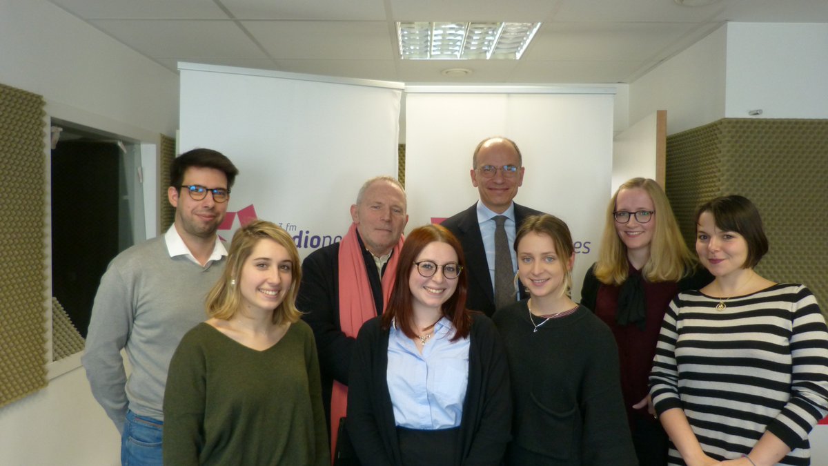 ACTUS · Du beau monde aujourd'hui chez @euradionantes , nous avions le plaisir de recevoir Bernard Guetta, @EnricoLetta, @CatalaMichel, Caroline Lanciaux, Martine Buron et @YPascouau