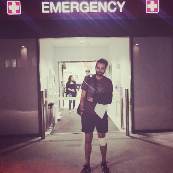 Note to self: stairs on bikes = occult fracture #witchcraft. Thank you @eliciahush for taking me to hospital and waiting with me (luckily I'd already cleaned the house and prepared dinner) bit.ly/2EKHBjr