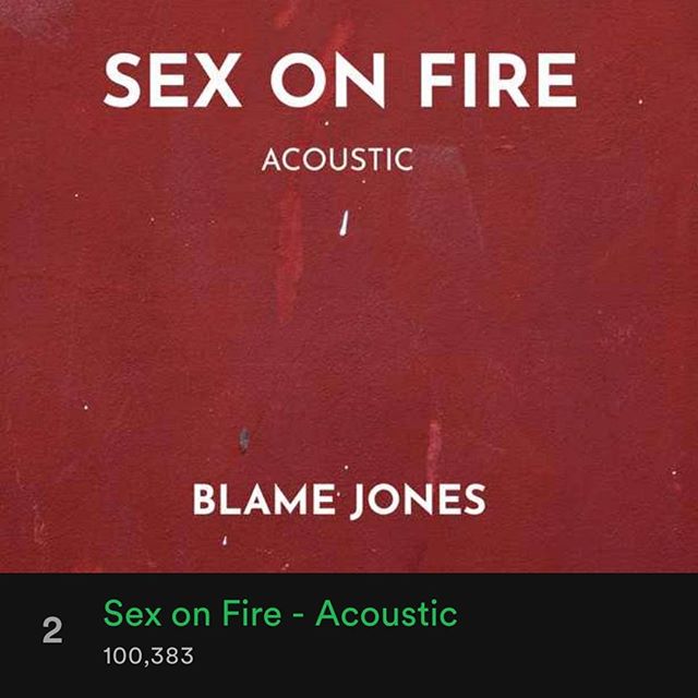 blamejonesmusic's tweet image. Reached over 100k listens on our cover of Sex On Fire yesterday.  Thanks to all how have listened x #BlameJones #Spotify #Kingsofleon #sexonfire #kol