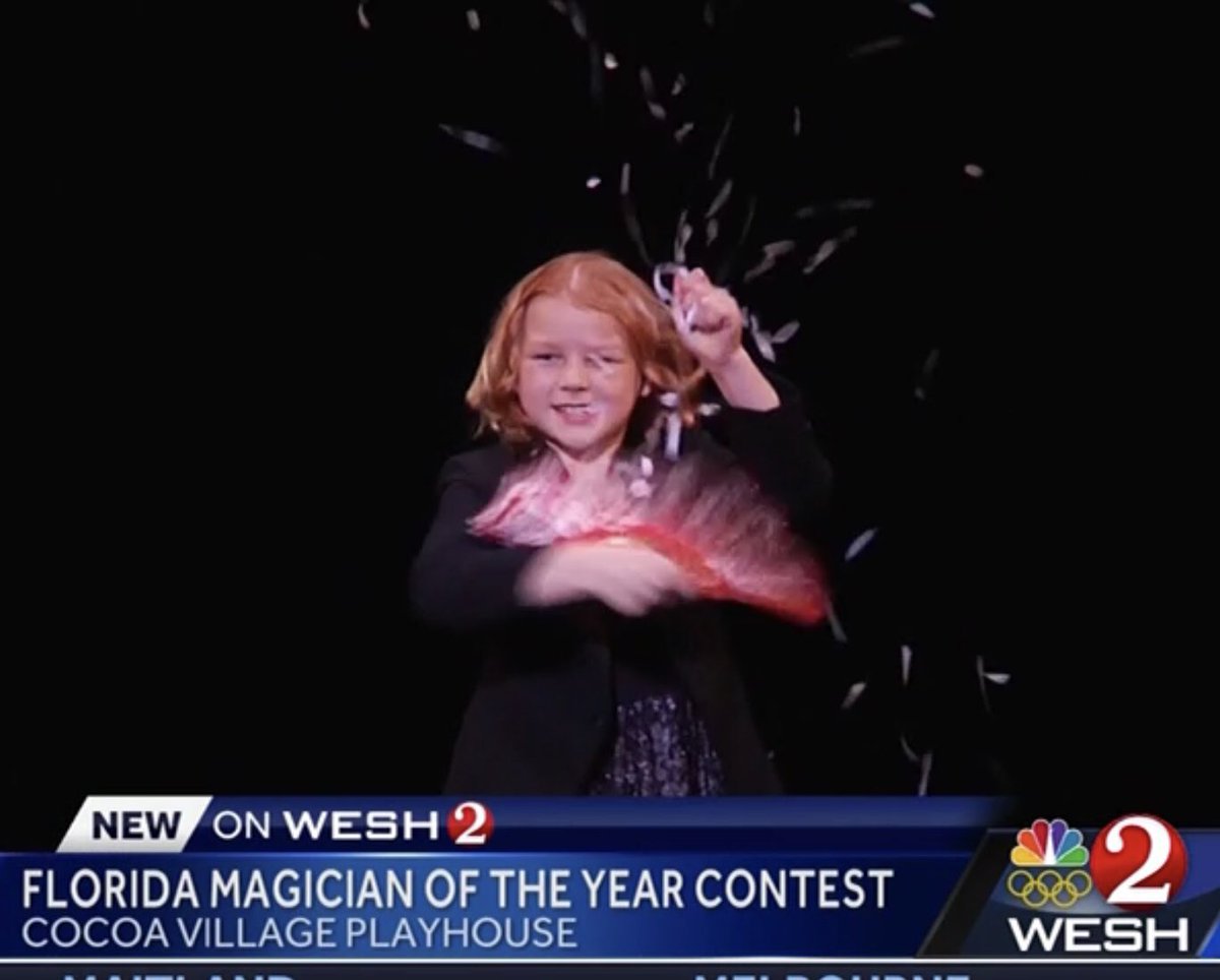 DONBASCLE's tweet image. #Inspiration @MagicCastle_AMA Sunday in April 2017 / fast forward and guess who is now Florida Junior Magician of the Year at only 9 years old #GirlPower #MarvelousMegan