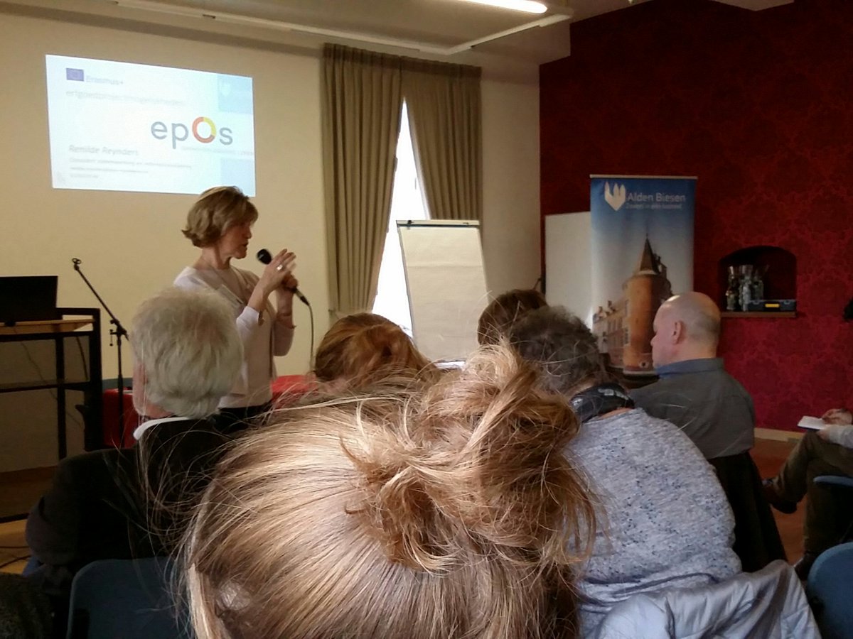 Dank ook aan Epos vzw voor de interessante relevante informatie over erfgoedprojectmogelijkheden binnen het Erasmus+ programma #ErasmusPlus #erfgoed #eych2018