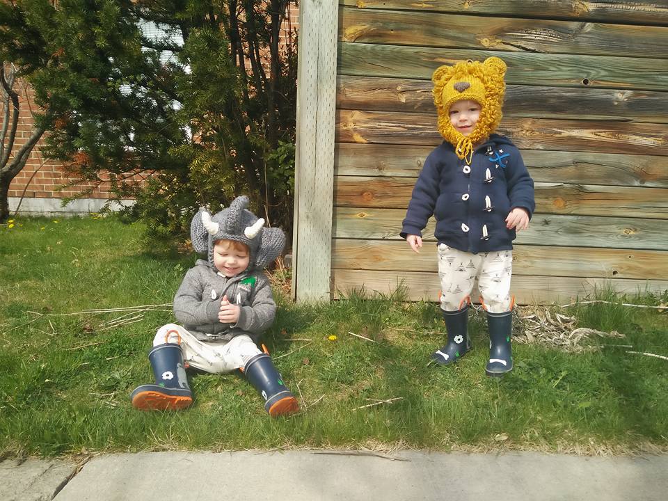 He loved lions. I made him a lion hat and he roared and giggled every time he wore it. One day while waiting for Isla's bus he found a dandelion and asked me what it was. 'Dandelion? Lion? Lion hat? ROAR!' And every dandelion after resulted in a fit of giggles. /7