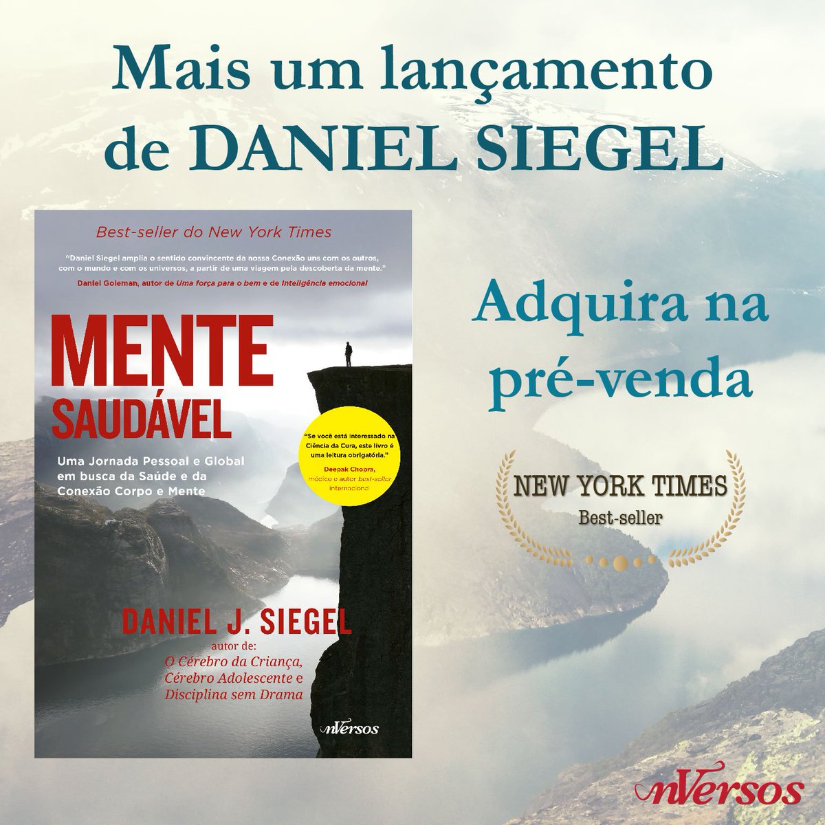 nVersosEditora's tweet photo. Mais um lançamento da nVersos Editora! Em breve em nossa loja!
#nversos #lançamentos #mentesaudável #danielsiegel https://t.co/cGMzEnp0Ix