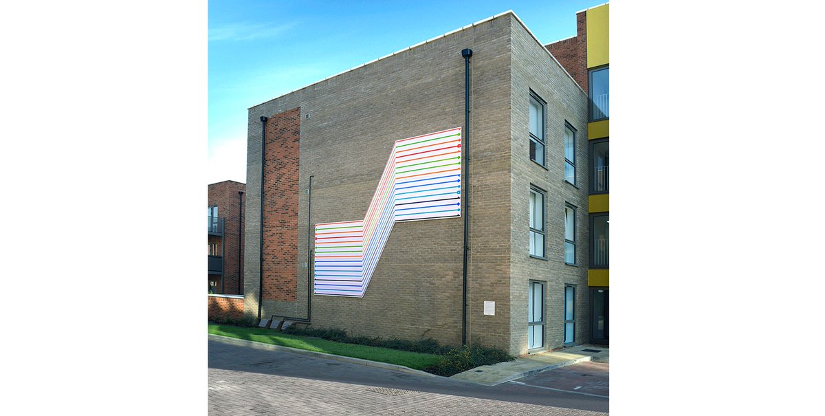 TomPearmanART's tweet image. GLAD TO GET SHOTS OF LATEST #PUBLICART PROJECT - USING FOLDED #TRAINMAPS FOR  #INSPIRATION #artforbuildings #screenprint #publicartnow