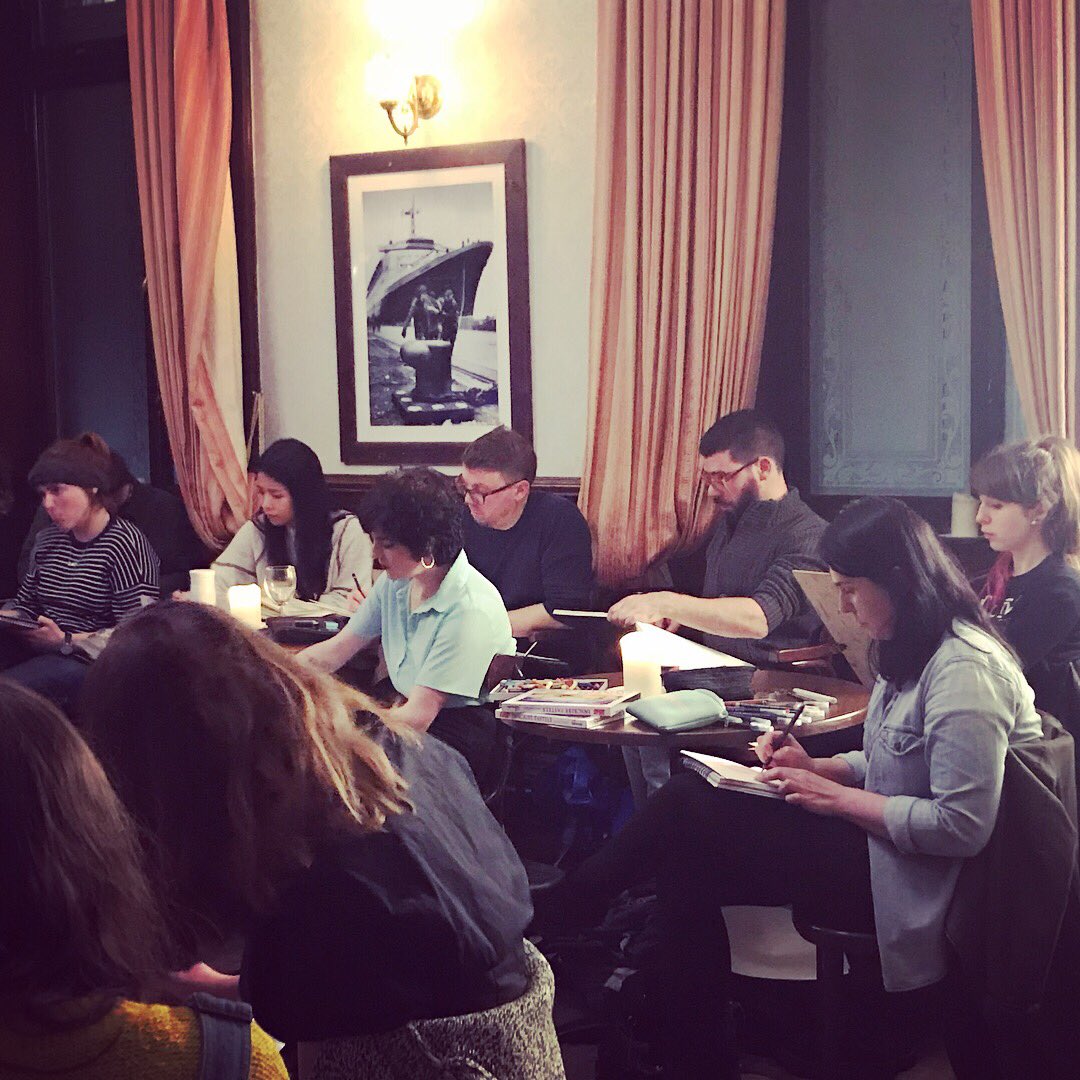 ATYN_Dundee's tweet photo. Tonight at @MayflyDundee from 8 ! Come sketch with us! Beginners welcome. Life model, good tunes and booze #lifedrawing https://t.co/H54HjlMItU
