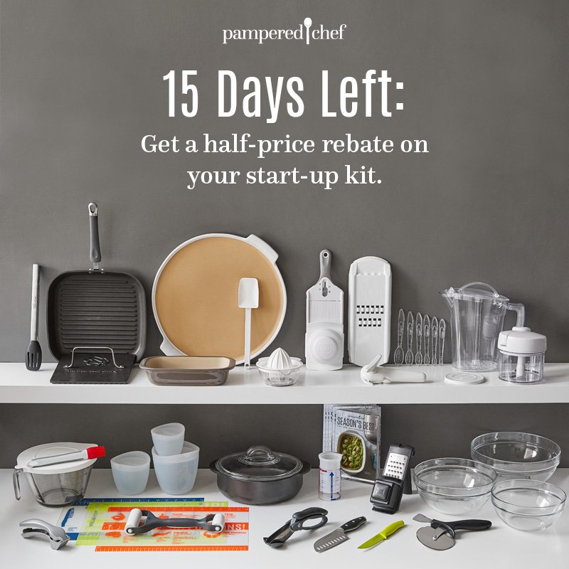 pamperedchef's tweet photo. Earn extra cash, meet fellow foodies, and have fun earn. Start-up costs can be as low as $54.50 after rebate. What are you waiting for? #grabaspoon https://t.co/RnwGbk84nF https://t.co/FQHVNwG6Xa