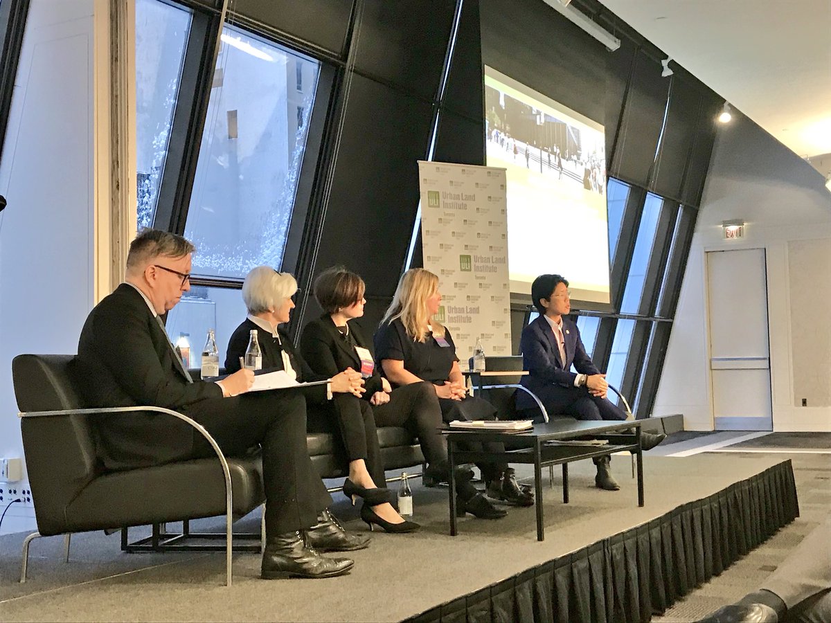 ULIToronto's tweet photo. Our superstar panel with Jane Pepino of @AirdBerlis @elwTO of @BousfieldsInc Leona Savoie of #HullmarkDevelopments and @kristynwongtam speaking on #Bill139 reforms #postombworld https://t.co/U6naOuyOxF