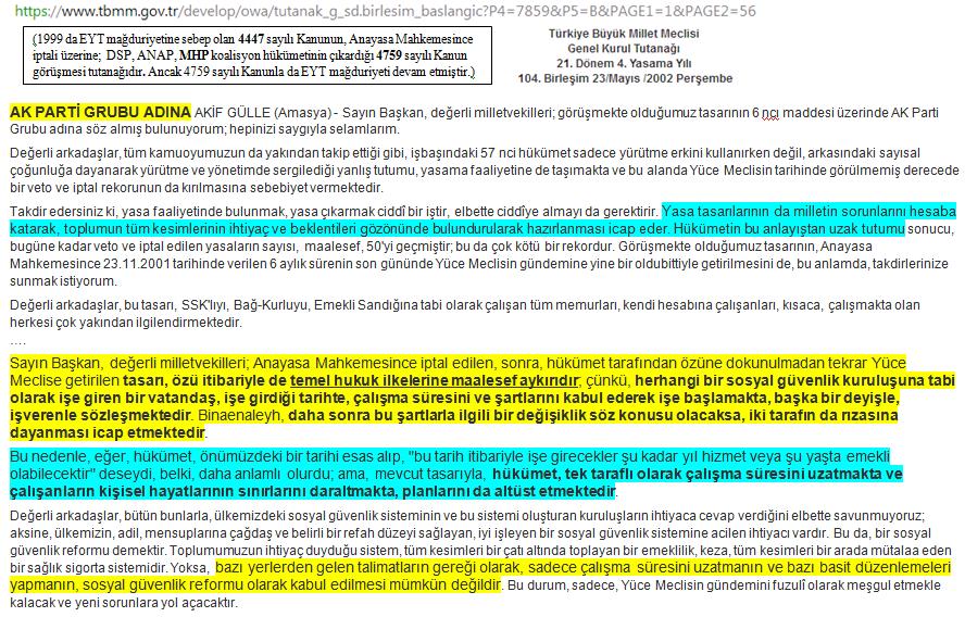 @erginalpkz @SariServet1 @jsarieroglu Yeni Kanun, yayımından sonra sisteme girenleri bağlar, buyrun @Akparti li @akifgulle nin Parti Adına yaptığı/verdiği sözler ilişikte, okuyunuz Sn @jsarieroglu

EYT mağduriyeti hukuksuzluk örneğidir.

@msbagli @ztarikdaroglu @myildirimhan @AvibrahimGul #CSGBDaimaYanınızda