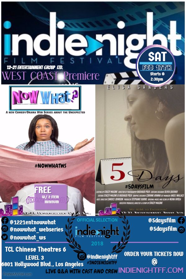 We are Showing SAT FEBRUARY 17TH <a href="/IndieNightFF/">Indie Night Film Festival</a> at 2:30pm 

SEE YOU IN H🤩LLYWOOD!!!