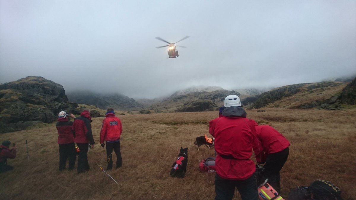 Massive search and rescue operation finds missing walker alive after three days. 'fantastic outcome...testament to the perseverance and determination of not only the huge number of teams out searching but also the casualty' hmcoastguard.blogspot.co.uk #allsafe #teamwork #ScafellPike