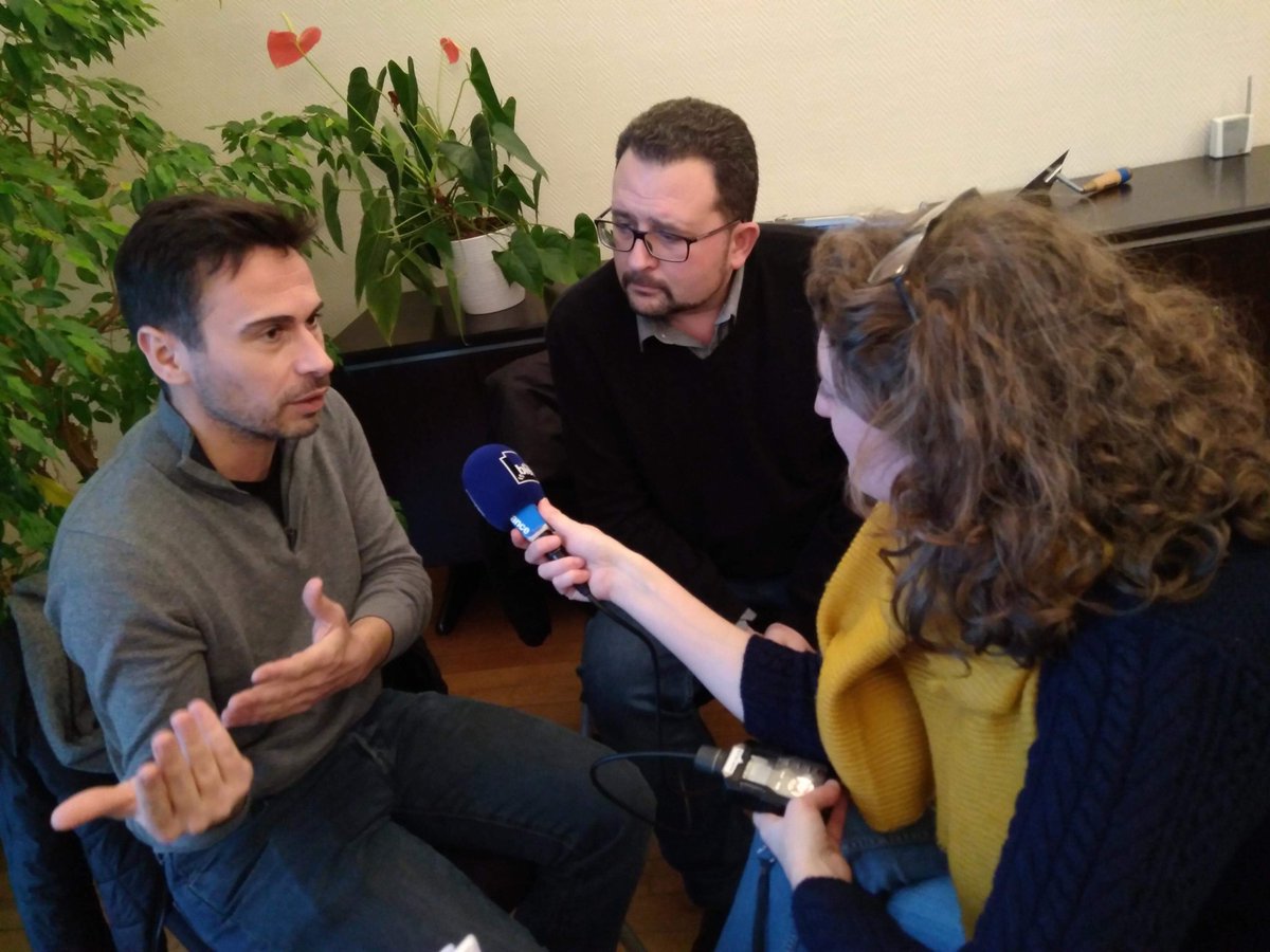 JeromeGorgeot's tweet photo. #interview @fbleuchampagne pour évoquer notre sélection à @bdangouleme pour le Prix de la #BD alternative 2018 avec notre revue @egoscopic https://t.co/yfweci2RvI