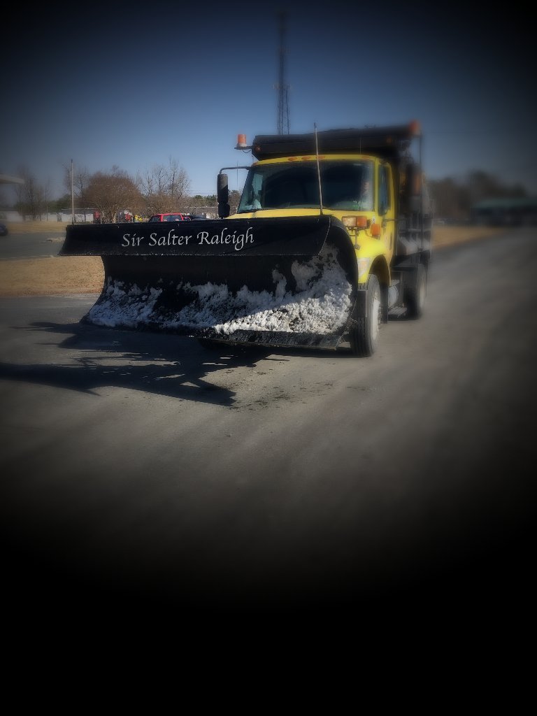 NCDOT's tweet photo. A little flow about the snow ❄️:
"Snow, snow, go away
Don’t come again another day
If you appear, you’ll be sorry
You’ll face the wrath of Sir Salter Raleigh"
Thanks to @Mickey_Marine for the inspiration. https://t.co/pPJDKqerkV