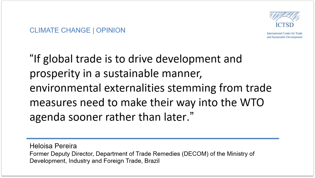 ICTSD's tweet photo. Heloisa Pereira says it is time for the #WTO to effectively reflect today’s global reality: https://t.co/HdZIHsrcWH https://t.co/TBcSGpPt43