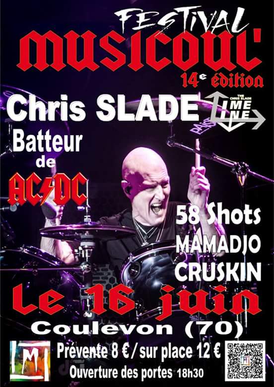 58shots's tweet image. On stage with @acdc drummer @ChrisSladeDrums we're gonna have an awesome gig ! #playwithyouridols