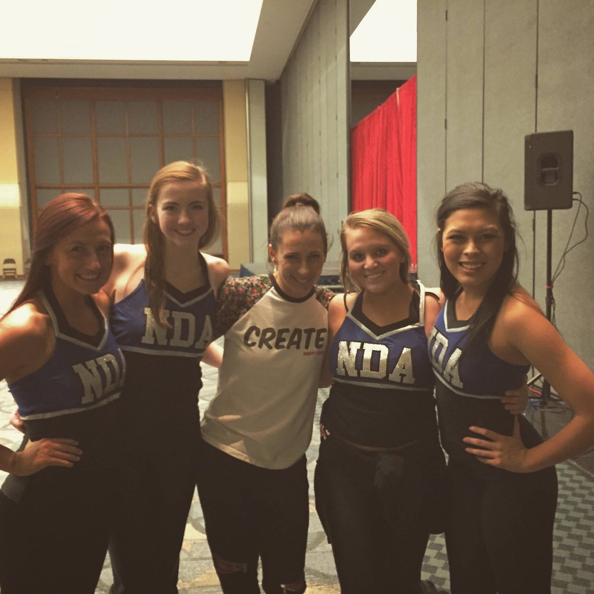 NDAKate's tweet photo. Less than 25 days until NDA All Star Nationals! Casual #tbt to when @NAPPYTABS did a Master Class in 2015 ��� https://t.co/rnqzaB6tIe