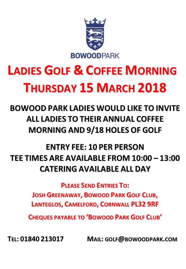 BowoodParkGolf's tweet photo. Forthcoming attractions here at BPGC. Entries increasing as the days tick by. Take a few moments, set up a @WatsappMesenger group with your friends and get booking. You’re welcome. https://t.co/sh0rgFoDNO