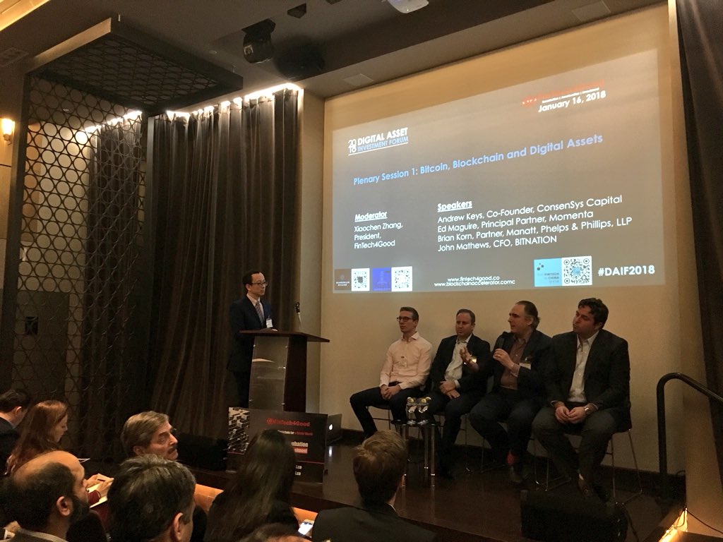 DAO_IPCI's tweet photo. Joined our advisor @FT4GXiaochen and US-China #crypto community at the Digital Asset Investment Forum #DAIF2018 https://t.co/0KzJIIbEVZ
