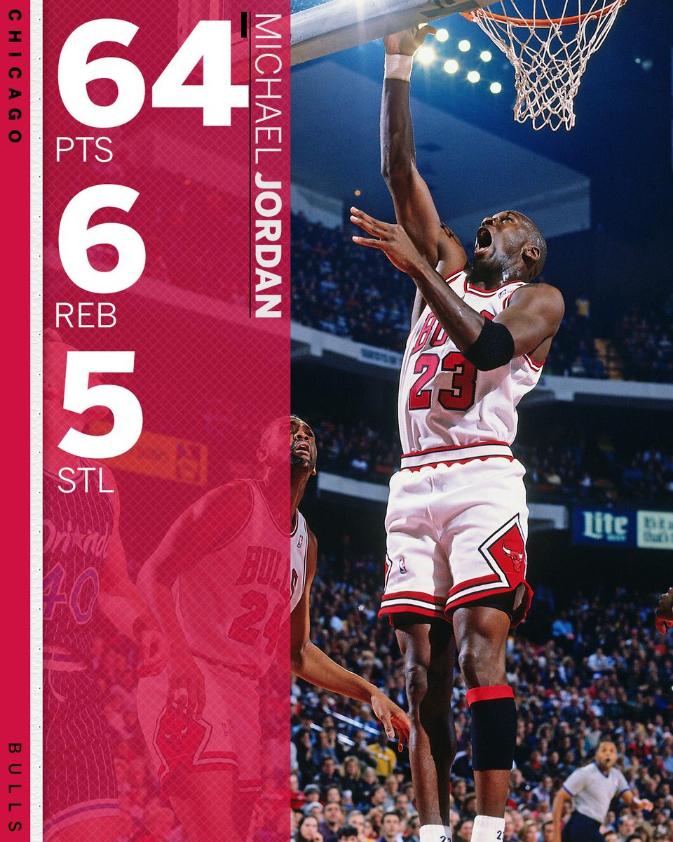 ESPNNBA's tweet photo. On this date in 1993, MJ went OFF against Shaq's Magic. https://t.co/xFajCSj3GO