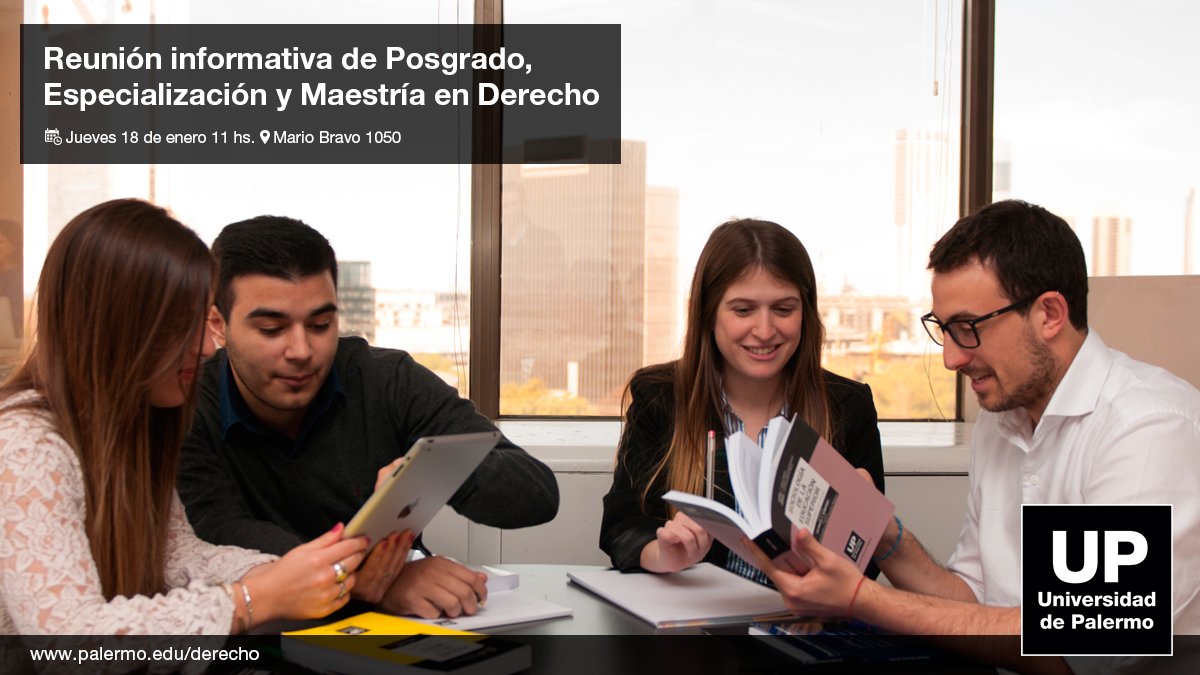 UPderecho's tweet photo. Jueves 18 de enero, 11hs.
Reunión informativa de los #ProgramasDePosgrado
Inscripción libre y gratuita: https://t.co/IkXGr4xQY5
¡Te esperamos! https://t.co/BO4m1Lqlhn