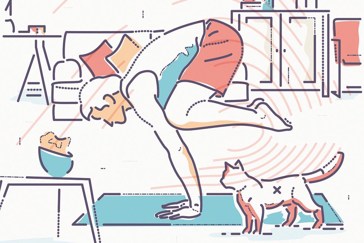 newscientist's tweet photo. No sweat: Is yoga a proper workout? https://t.co/9nKHddZgeC https://t.co/wRITzKzdK2