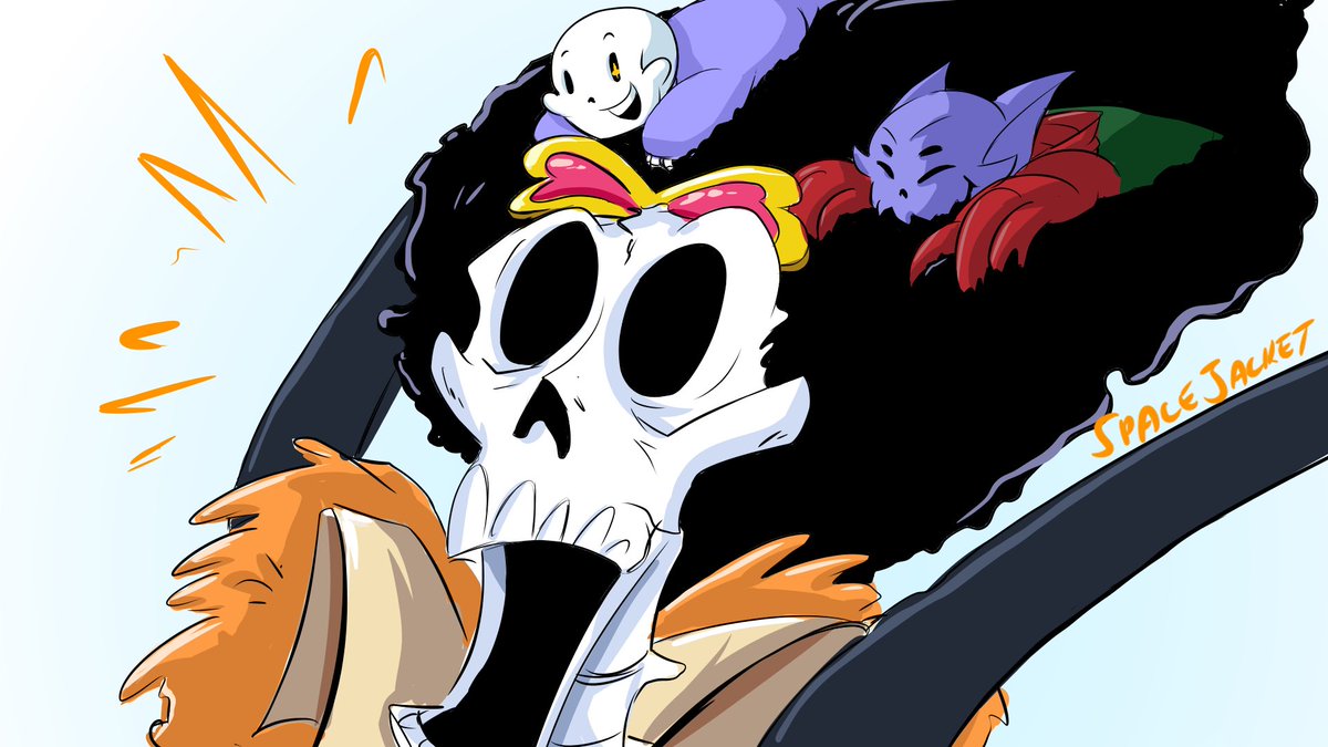 SpaceJacketArt's tweet photo. RUN BROOK RUN. #paraversetale #underdarkness #onepiece #crossover #undertale #undertaleau
#serifpapyrus #chewypapyrus #papyrus #brook #spacejacket #skgart https://t.co/4ljr6CkMKl