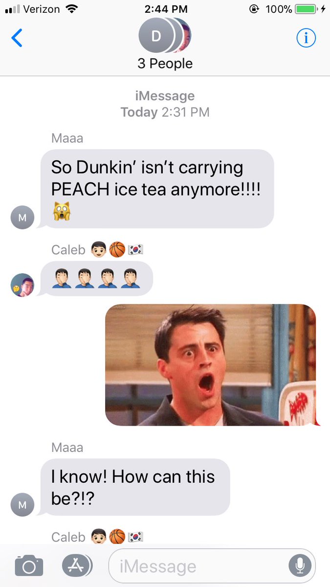 khgendron's tweet photo. My mom is seriously distressed that @dunkindonuts got rid of peach iced tea, her go to drink for YEARS. #BringItBack #ForCindy https://t.co/vUQaScc6ky