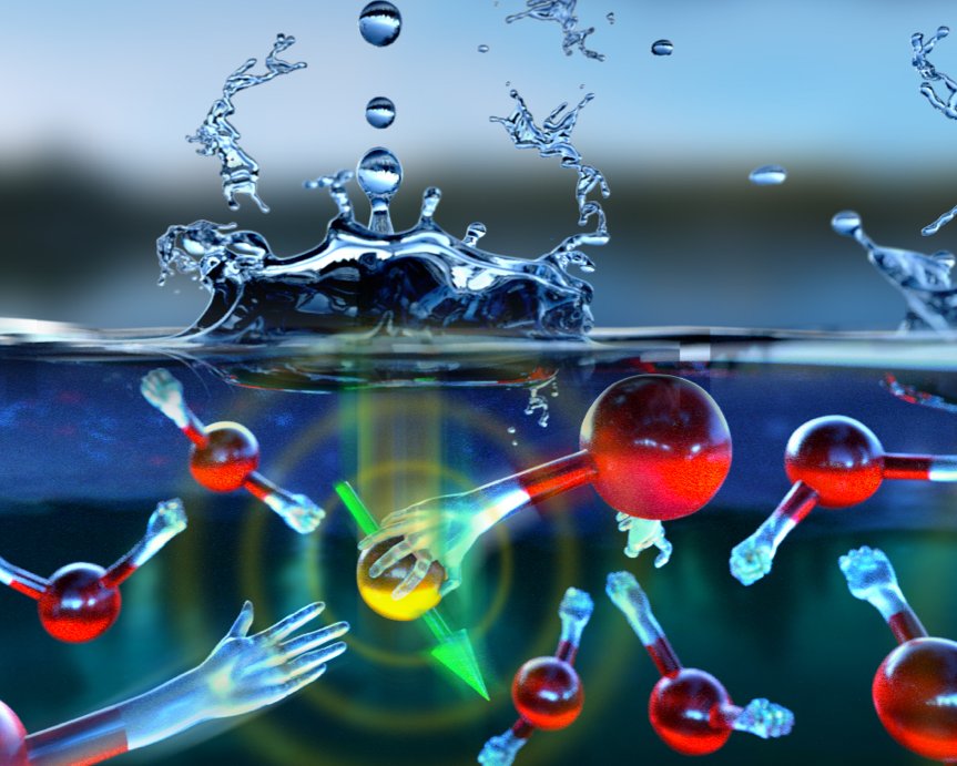 UChicagoPME's tweet photo. New research by the @GalliGroup, published in @NatureComms, answers a decades-long question: What happens in the short time period following the injection of an electron into water? #electronaffinity #UChicagoIME
https://t.co/SxlxIAkQWm https://t.co/XQScvASyYA