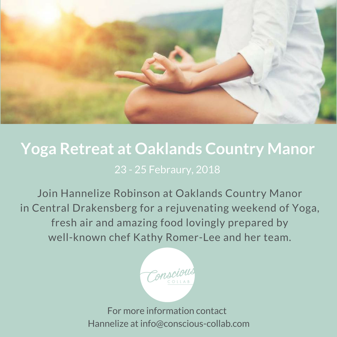 oaklandsZA's tweet photo. The perfect way to fulfill those new years resolutions is to join Hannelize Robinson and Conscious-Collab at the Yoga Retreat they are holding at Oaklands this February.
#Yoga #YogaRetreat #Oaklands #Drakensburg https://t.co/HXVtk2i1Nc