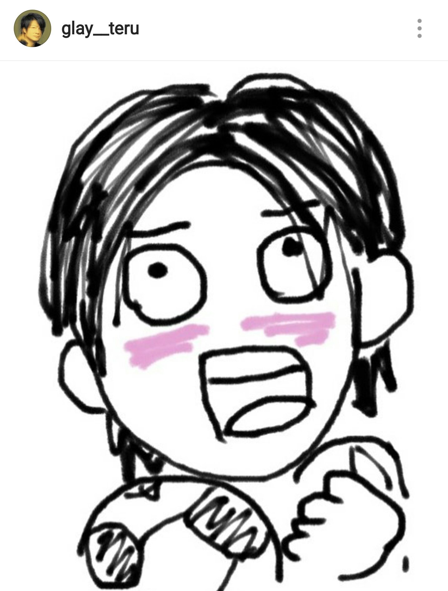 Glay情報シェア En Twitter Glay Teruさん Instagram T Co Rvy6hmhid0 イラスト 自画像 が可愛くて癒されるので Lineスタンプ化希望w T Co 8ydwshkjzu Twitter