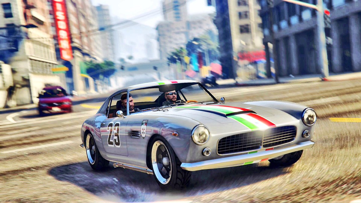 AndreasDuke47's tweet photo. 🔥👀 Contemplating how stunningly attractive we look
w/ @gtajordyprod
#GrottiGT500
#GTAOnline #Gaming https://t.co/qrqBOYEBpX