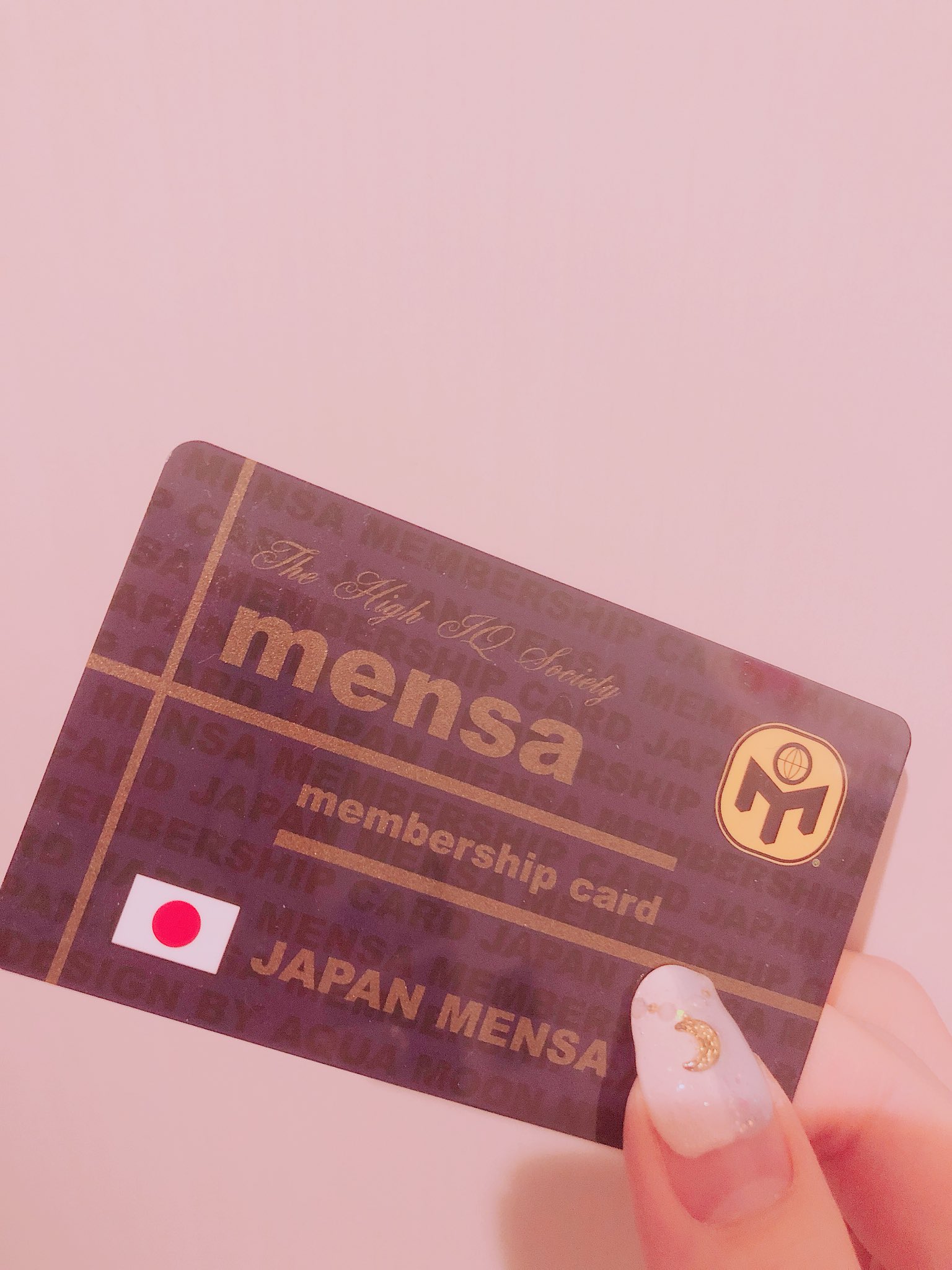 JAPAN MENSA 会員証カード（記念品・個人情報削除済） JAPAN MENSA